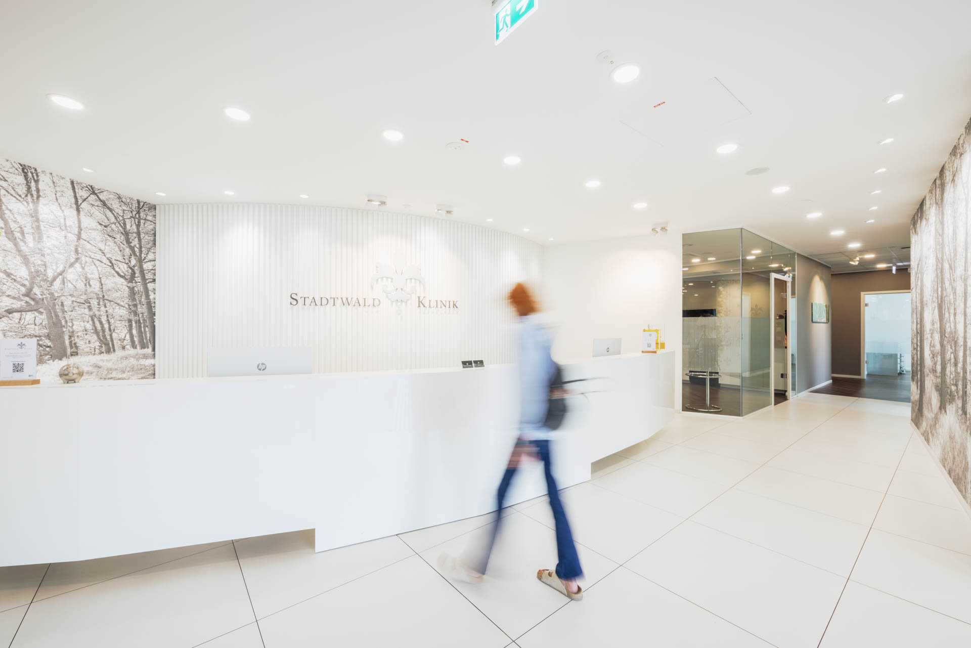 Empfang der Stadtwald Klinik
