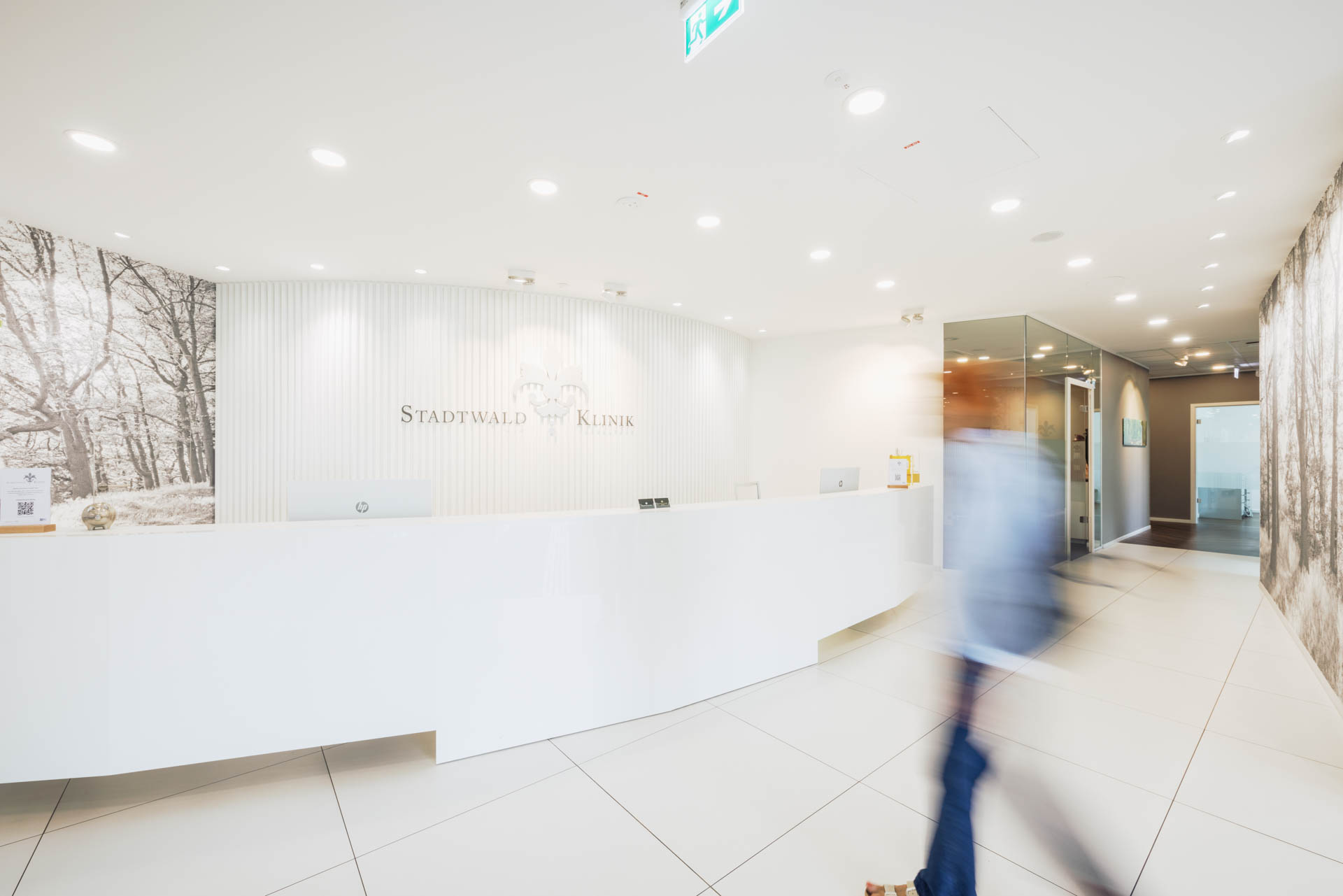 Empfang der Stadtwald Klinik