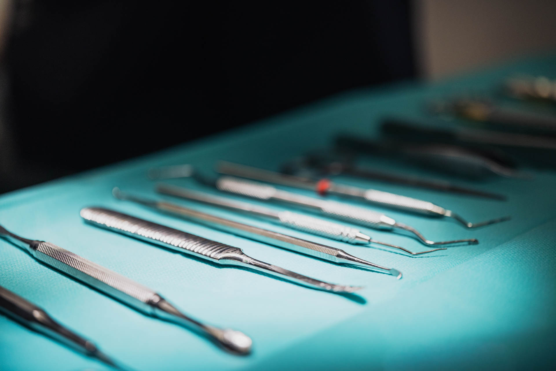 Chirurgische Instrumente in der Stadtwald Klinik